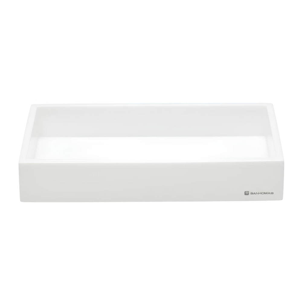 Bandeja Box Baixa Branco Fosco Banho Mais 83408_0